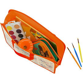 Папка с ручками А4 Мульти-Пульти "Чебурашка", пластик, на молнии, 75мм фото Папка с ручками А4 Мульти-Пульти "Чебурашка", пластик, на молнии, 75мм