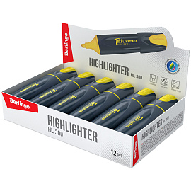 Текстовыделитель Berlingo "Textline HL300" желтый, 1-5мм фото Текстовыделитель Berlingo "Textline HL300" желтый, 1-5мм