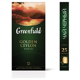 Чай Greenfield Golden Ceylon черный фольгир.25пак, 0352-10, 62622 Т