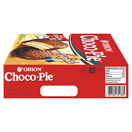 Пирожное Orion Choco Pie 360 г (12 штук в упаковке)