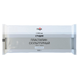 Пластилин скульптурный Гамма Студия белый 1000 г твёрдый