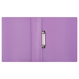 Папка на 2 кольцах СТАММ "Кристалл" А4, 25мм, 700мкм, пластик, фиолетовая фото Папка на 2 кольцах СТАММ "Кристалл" А4, 25мм, 700мкм, пластик, фиолетовая