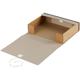 Короб архивный с завязками OfficeSpace, 80мм, переплетный картон, до 700л. фото Короб архивный с завязками OfficeSpace, 80мм, переплетный картон, до 700л.