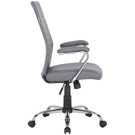 Кресло руководителя Helmi HL-E42 "Express", экокожа серая