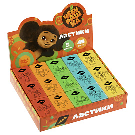 Ластик Мульти-Пульти "Чебурашка", прямоугольный, термопластичная резина, 35*25*8мм фото Ластик Мульти-Пульти "Чебурашка", прямоугольный, термопластичная резина, 35*25*8мм