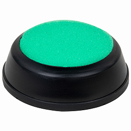 Губка для кассира, диаметр 81 мм, круглая, ассорти, STAFF, 237951