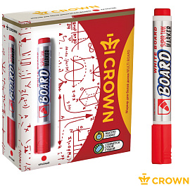 Маркер для белых досок Crown Multi Board красный (толщина линии 3 мм)