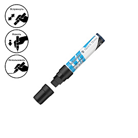 Маркер акриловый Schneider Paint-It 330 черный (толщина линии 15 мм) прямоугольный наконечник