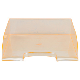 Лоток для бумаг горизонтальный СТАММ "Вега", тонированный неоновый оранжевый