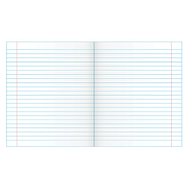 Тетрадь ЗЕЛЁНАЯ обложка 24 л., линия с полями, офсет, "ПЗБМ", 19841