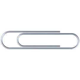 Скрепки большие ЭКСТРА ОФИСМАГ 50 мм оцинкованные 50 штук, 271317