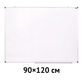 Доска магнитно-маркерная OfficeSpace, 90*120см, алюминиевая рамка, полочка