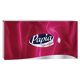 Салфетки косметические Papia 2-слойные (100 штук в упаковке)