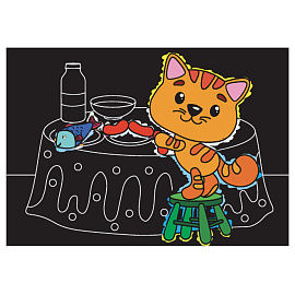 Гравюра Мульти-Пульти "Домашние животные", А5, разноцветная основа, пакет с европодвесом фото Гравюра Мульти-Пульти "Домашние животные", А5, разноцветная основа, пакет с европодвесом