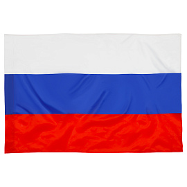Флаг РФ 90*135см, пакет с европодвесом фото Флаг РФ 90*135см, пакет с европодвесом