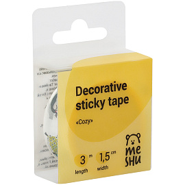 Клейкая лента декоративная MESHU "Cozy", 1,5см*3м фото Клейкая лента декоративная MESHU "Cozy", 1,5см*3м