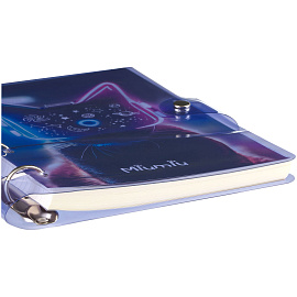 Тетрадь на кольцах 120л., А5, клетка MESHU "Miumiu", с пластиковой обложкой