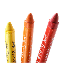 Мелки восковые Faber-Castell, 24цв., трехгранные, картонная упаковка