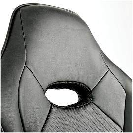 Кресло игровое Helmi HL-S04 "Mixed", экокожа черная фото Кресло игровое Helmi HL-S04 "Mixed", экокожа черная