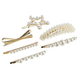 Заколки для волос MESHU, жемчужный цвет, 6шт., европодвес фото Заколки для волос MESHU, жемчужный цвет, 6шт., европодвес