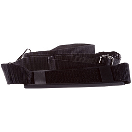 Портфель OfficeSpace "Hannover", ткань, черный, 3 отделения, метал. замок, с ремнем