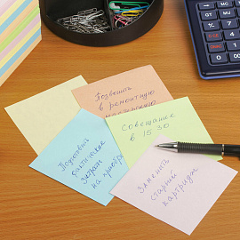 Блок для записей STAFF непроклеенный, куб 9х9х9 см, цветной, чередование с белым, 126367 фото Блок для записей STAFF непроклеенный, куб 9х9х9 см, цветной, чередование с белым, 126367