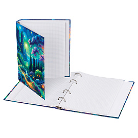 Тетрадь на кольцах А5, 120л., BG "Волшебная ночь", глянцевая ламинация