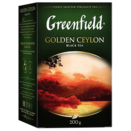 Чай листовой черный Greenfield Golden Ceylon 200 г