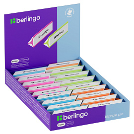 Ластик Berlingo "Triangle Pro", треугольный, скошенный, термопластичная резина, 57*16*16мм фото Ластик Berlingo "Triangle Pro", треугольный, скошенный, термопластичная резина, 57*16*16мм