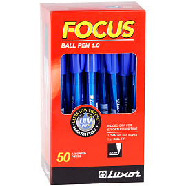 Ручка шариковая Luxor "Focus Icy" синяя, 1,0мм