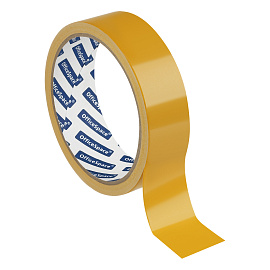 Клейкая лента двусторонняя OfficeSpace, 25мм*10м, полипропилен фото Клейкая лента двусторонняя OfficeSpace, 25мм*10м, полипропилен