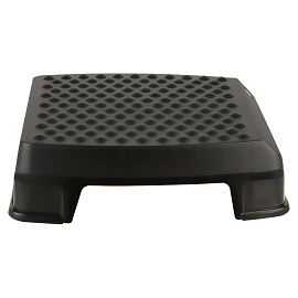Подставка для ног СТАММ, рельефная поверхность, черная