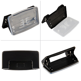 Дырокол OfficeSpace 10л., металлический, черный фото Дырокол OfficeSpace 10л., металлический, черный