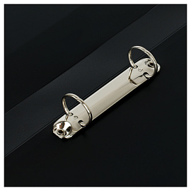 Папка на 2 кольцах СТАММ "Стандарт" А4, 40мм, 700мкм, пластик, черная фото Папка на 2 кольцах СТАММ "Стандарт" А4, 40мм, 700мкм, пластик, черная