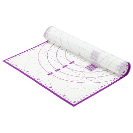 Коврик силиконовый для раскатки/запекания 30х40 см, фиолетовый, DASWERK (ДАСВЕРК), 608423 фото Коврик силиконовый для раскатки/запекания 30х40 см, фиолетовый, DASWERK (ДАСВЕРК), 608423