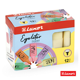 Текстовыделители Luxor "Eyeliter Pastel" пастельный желтый, 1-4,5мм фото Текстовыделители Luxor "Eyeliter Pastel" пастельный желтый, 1-4,5мм