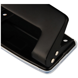 Дырокол OfficeSpace 10л., металлический, черный фото Дырокол OfficeSpace 10л., металлический, черный