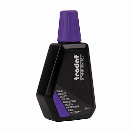Краска штемпельная TRODAT, фиолетовая, 28 мл, на водной основе, 7011ф фото Краска штемпельная TRODAT, фиолетовая, 28 мл, на водной основе, 7011ф