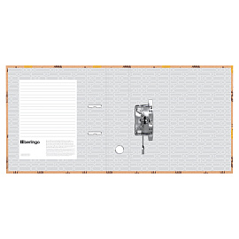 Папка-регистратор Berlingo "Pineapple", 70мм, крафт-бумага, с рисунком