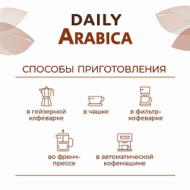 Кофе в зернах Poetti Daily Arabica арабика 100% 1 кг (пакет)