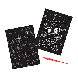 Гравюра Мульти-Пульти "Единороги", А5, разноцветная основа, пакет с европодвесом фото Гравюра Мульти-Пульти "Единороги", А5, разноцветная основа, пакет с европодвесом