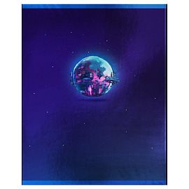 Тетрадь предметная 48л. BG "Мир будущего" - География, металлизированный картон