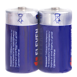 Батарейка Eleven C (R14) солевая Цена за 1 батарейку фото Батарейка Eleven C (R14) солевая Цена за 1 батарейку