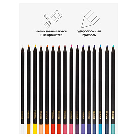 Карандаши цветные Гамма "Мультики", 24цв., черное дерево,заточен., картон. упак., европодвес фото Карандаши цветные Гамма "Мультики", 24цв., черное дерево,заточен., картон. упак., европодвес