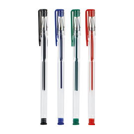 Набор гелевых ручек OfficeSpace 04цв., 1,0мм, европодвес фото Набор гелевых ручек OfficeSpace 04цв., 1,0мм, европодвес