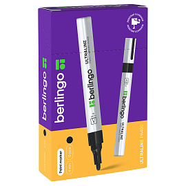 Маркер-краска Berlingo "Uniline PA400" черная, 2-4мм, нитро-основа