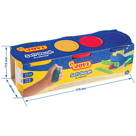 Тесто для лепки Jovi 3 цвета 110 г фото Тесто для лепки Jovi 3 цвета 110 г