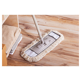 Швабра флаундер York ЭКО Натурал 42x10 см телескопическая ручка
