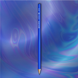 Карандаш чернографитный BRAUBERG "COSMIC", 1 шт., HB, корпус синий, 181766 фото Карандаш чернографитный BRAUBERG "COSMIC", 1 шт., HB, корпус синий, 181766