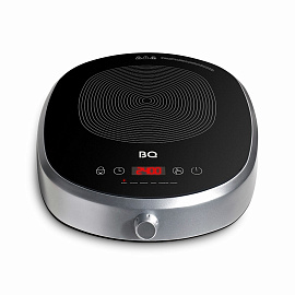 Настольная индукционная плита BQ (БИ-КЬЮ) HP121SS, 2400 Вт, 6 программ, электронное управление, серая, 86189881